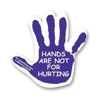Static Cling Decal (3"x3") Hand Shape