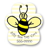 Re-Stick-It Decal (2.375"x2.875") Bee Shape