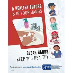 CDC Approved Stock Posters | Hand washing series (11x17)