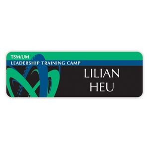 Name Badge w/Personalization (1"x3") Rectangle