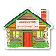 Static Cling Decal (2.125"x2.5") House Shape