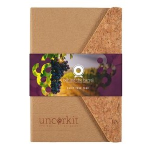 Cork & Craft™ Journal w/ Full-Color Graphic Wrap (5.5"x8.5")