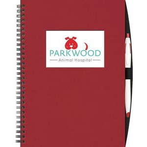 Large Value WindowPad™ ValueLine Notebook w/PenPort & Cougar Pen (7"x10")