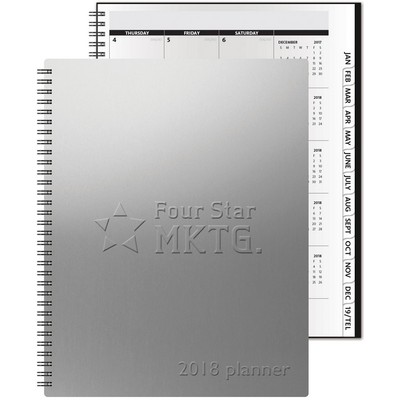 TheAnalyst™ Alloy Front Monthly Planner w/Chip Back (8.5"x11")