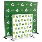 Eco-Friendly Banner Backdrop w/ Adjustable Stand