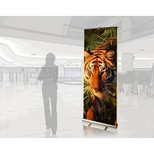 Retractator, Pronto Double-Sided Banner w/ Stand