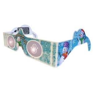3D Glasses SNOWMAN, Holiday Specs - STOCK
