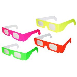 3D Fireworks/Diffraction Glasses/Lazer Shades - PLAIN NEON STOCK