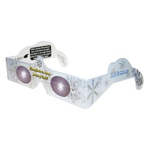 3D Glasses SNOWFLAKE, Holiday Specs - STOCK