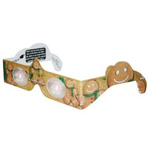 3D Glasses GINGERBREAD, Holiday Specs - STOCK