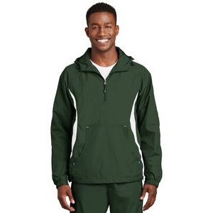 Sport-Tek® Men's Colorblock Raglan Anorak Jacket
