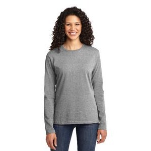 Port & Company® Ladies' Long Sleeve Core Cotton T-Shirt
