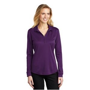 Ladies Port Authority® Silk Touch™ Long Sleeve Performance Polo Shirt