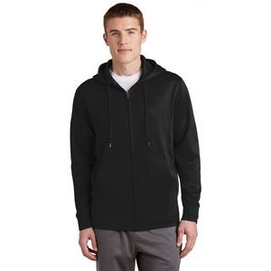 Sport-Tek Men's Sport-Wick Fleece Full-Zip Hooded Jacket