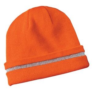CornerStone® Enhanced Visibility Beanie Hat w/Reflective Stripe