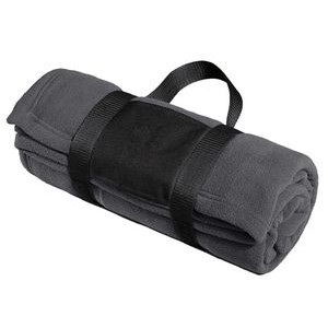 Port Authority® Fleece Blanket w/Carrying Strap