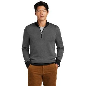 Brooks Brothers® Washable Merino Birdseye ¼-Zip Sweater