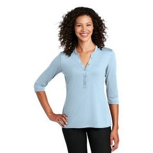 Port Authority® Ladies UV Choice Pique Henley Shirt