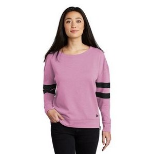 New Era® Ladies' Tri-Blend Fleece Varsity Crew Shirt