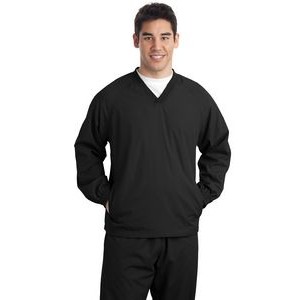 Sport-Tek® Men's V-Neck Raglan Wind Shirt