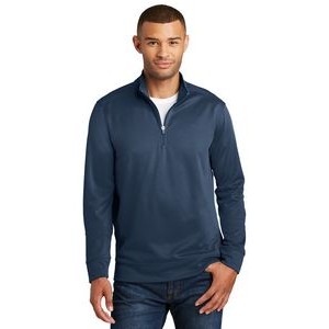 Port & Company® Men's Performance Fleece 1/4-Zip Pullover Sweatshirt