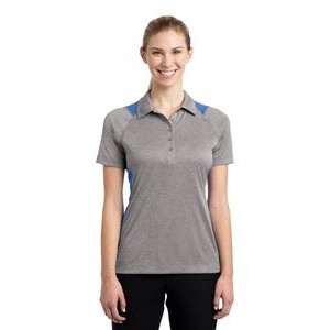 Sport-Tek® Ladies' Heather Colorblock Contender™ Polo Shirt