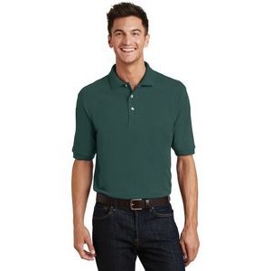 Port Authority® Heavyweight Cotton Pique Polo Shirt w/Pocket