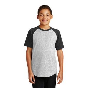 Sport-Tek® Youth Short Sleeve Colorblock Raglan Jersey Shirt