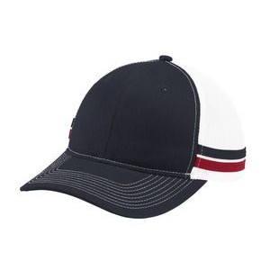 Port Authority® Two-Stripe Snapback Trucker Cap