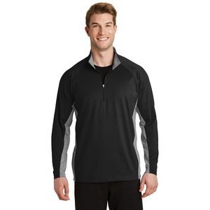 Sport-Tek® Men's Sport-Wick® Stretch Contrast 1/2-Zip Pullover Sweatshirt