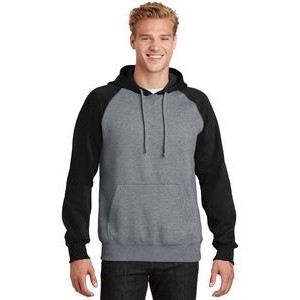 Sport-Tek® Men's Raglan Colorblock Pullover Hooded Sweatshirt
