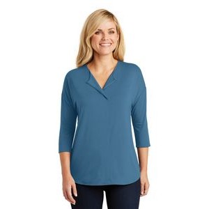 Port Authority Ladies' Concept 3/4 Sleeve Soft Split Neck Top