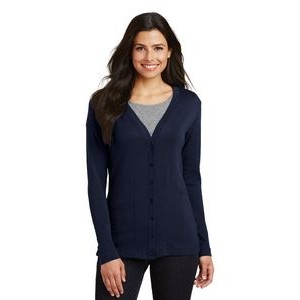 Port Authority® Ladies' Modern Stretch Cotton Cardigan Sweater