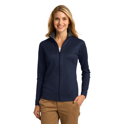 Port Authority® Ladies' Vertical Texture Full-Zip Jacket