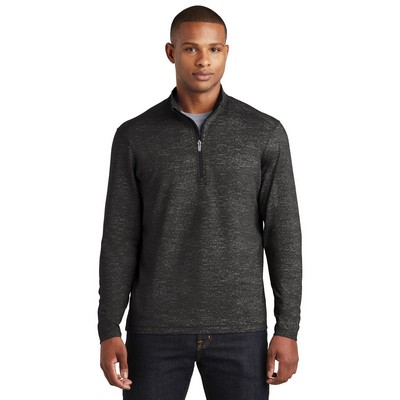 Sport-Tek® Men's Sport-Wick® Stretch Reflective Heather 1/2-Zip Pullover Sweatshirt