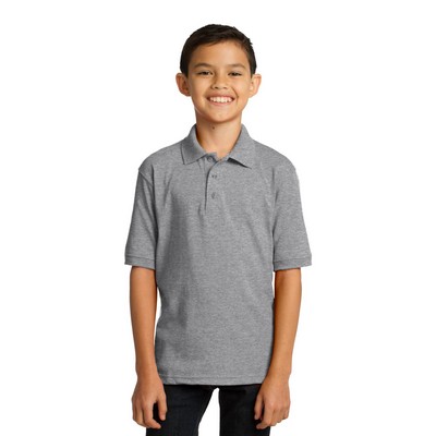 Port & Company® Youth Boy's Core Blend Jersey Knit Polo Shirt