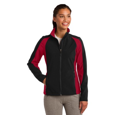 Sport-Tek® Ladies' Colorblock Soft Shell Jacket
