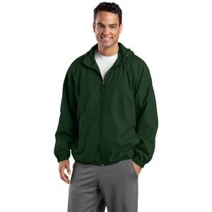 Sport-Tek® Men's Hooded Raglan Jacket
