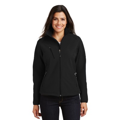 Port Authority® Ladies' Textured Soft Shell Jacket