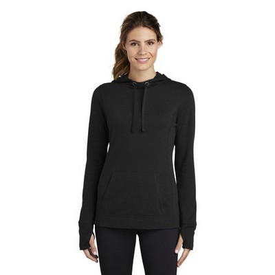 Sport-Tek® Ladies' PosiCharge® Tri-Blend Wicking Fleece Hooded Pullover Sweater