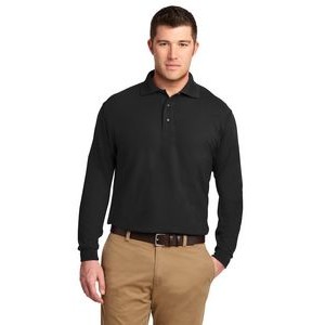Port Authority Silk Touch Long Sleeve Tall Polo Shirt