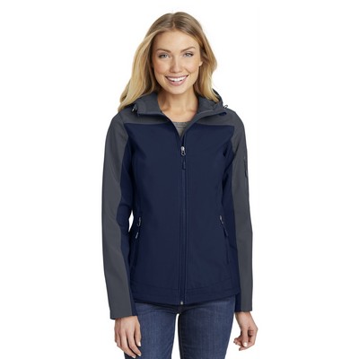 Port Authority® Ladies' Hooded Core Soft Shell Jacket