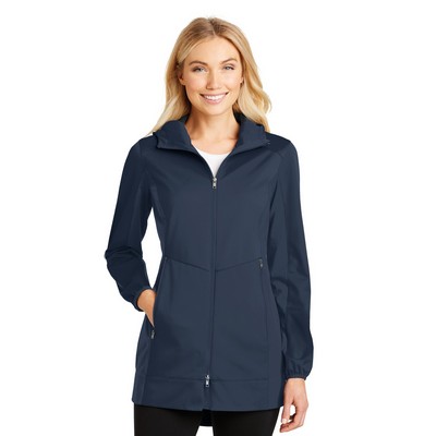 Port Authority® Ladies' Active Hooded Soft Shell Jacket
