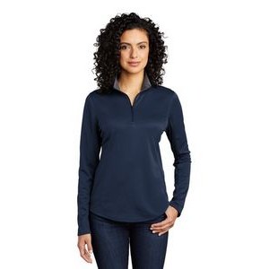 Port Authority® Ladies' Silk Touch™ Performance 1/4-Zip Shirt