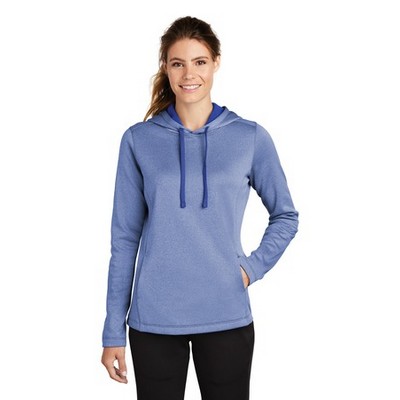 Sport-Tek® Ladies' PosiCharge® Sport-Wick® Heather Fleece Hooded Pullover
