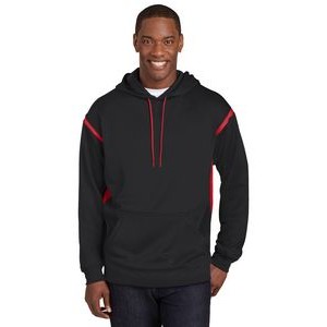 Sport-Tek® Men's Tech Fleece Colorblock Hooded Sweatshirt
