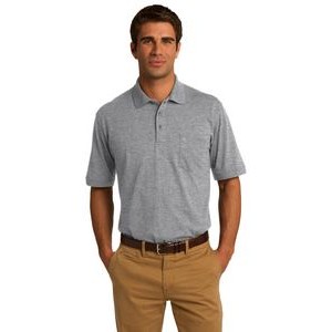 Port & Company Men's Core Blend Jersey Knit Pocket Polo Shirt