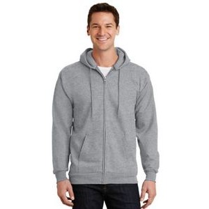 Port & Company® Men's Tall Essential Fleece Full-Zip Hooded Sweatshirt