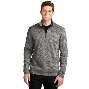Sport-Tek Men's PosiCharge Electric Heather Fleece 1/4-Zip Pullover Sweater