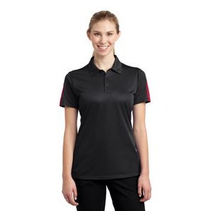 Ladies' Sport-Tek® Active Textured Colorblock Polo Shirt